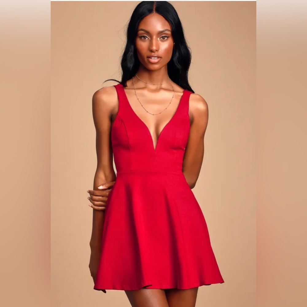 Lulus Red Skater Dress